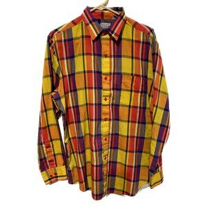 Vintage 80s Western Button Down Shirt Mens Size L